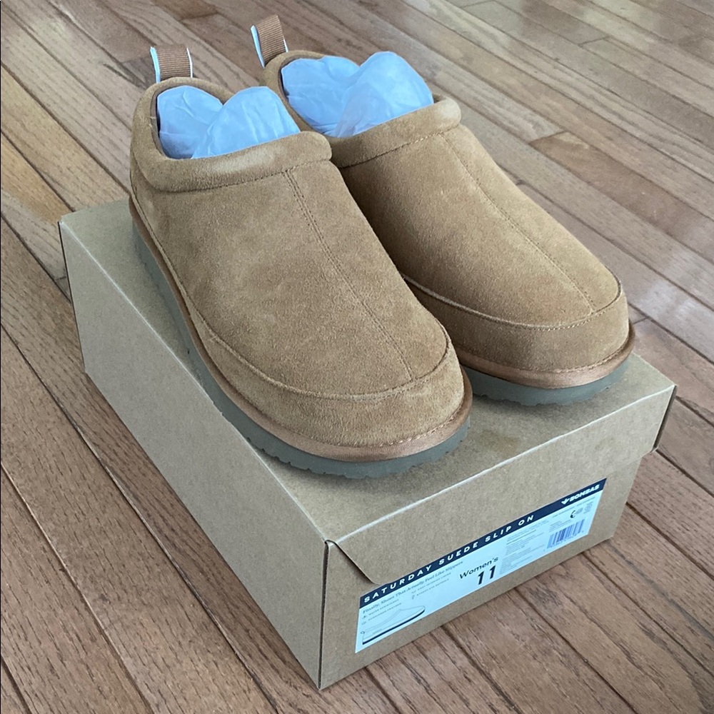 Bombas Women’s Brown Suede Slip-On Slipper Shoes